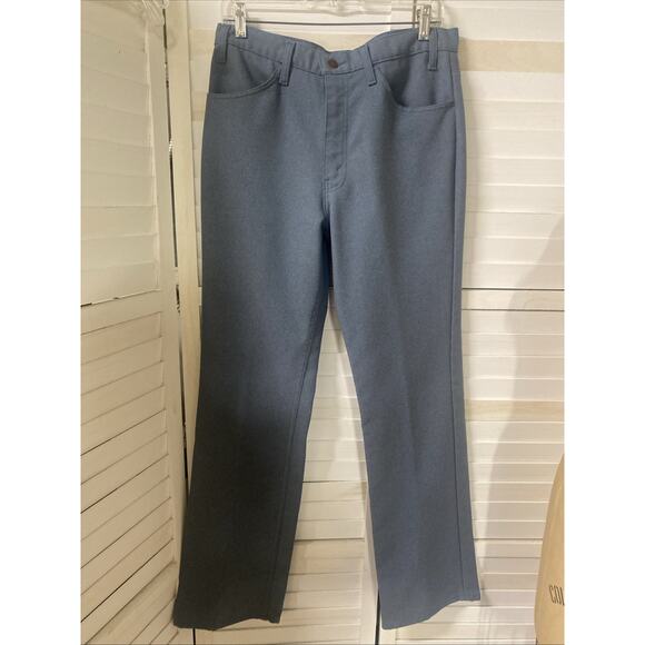 Vintage Levi's 10517 Pants Mens Size 34x34 Blue Dacron Saddleman Western - Picture 1 of 9